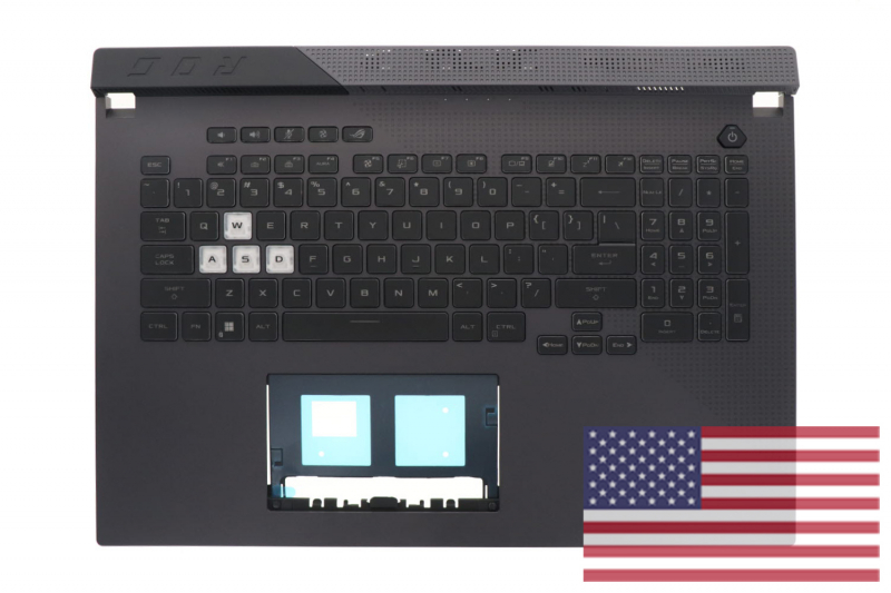 Asus ROG Strix American Gray Backlit keyboard
