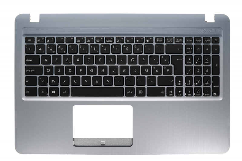 Replacement Belgian QWERTY grey Asus keyboard