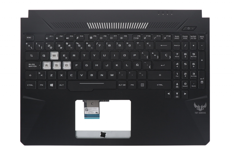 Asus TUF Gaming Black Spanish QWERTY Keyboard