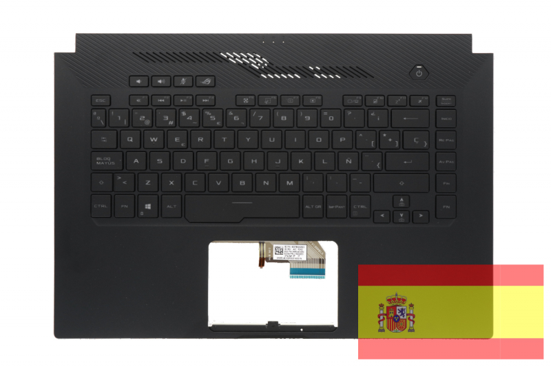 Authentic Spanish Black Asus ROG Zephyrus Keyboard