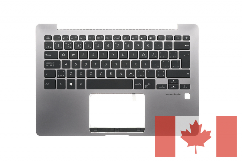 Backlit QWERTY grey keyboard for Asus ZenBook Backlit QWERTY keyboard for Asus ZenBook in gray