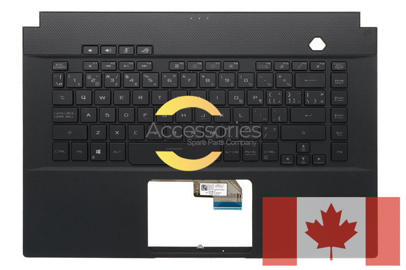 Asus Canadian Black Backlit Keyboard