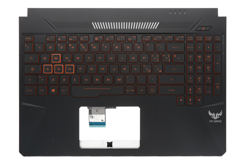 Asus TUF Gaming backlit QWERTY keyboard