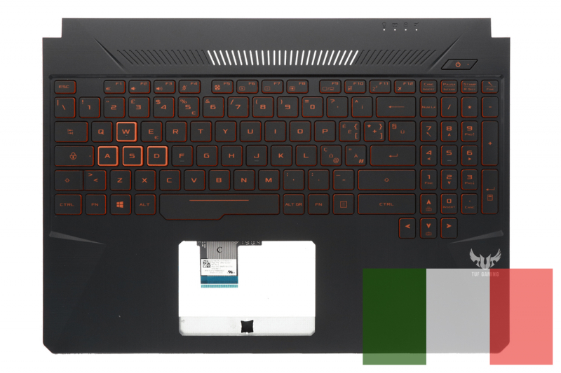 Asus TUF Gaming backlit QWERTY keyboard Asus TUF Gaming backlit QWERTY keyboard