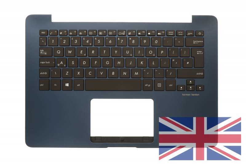 Asus ZenBook backlit QWERTY keyboard English