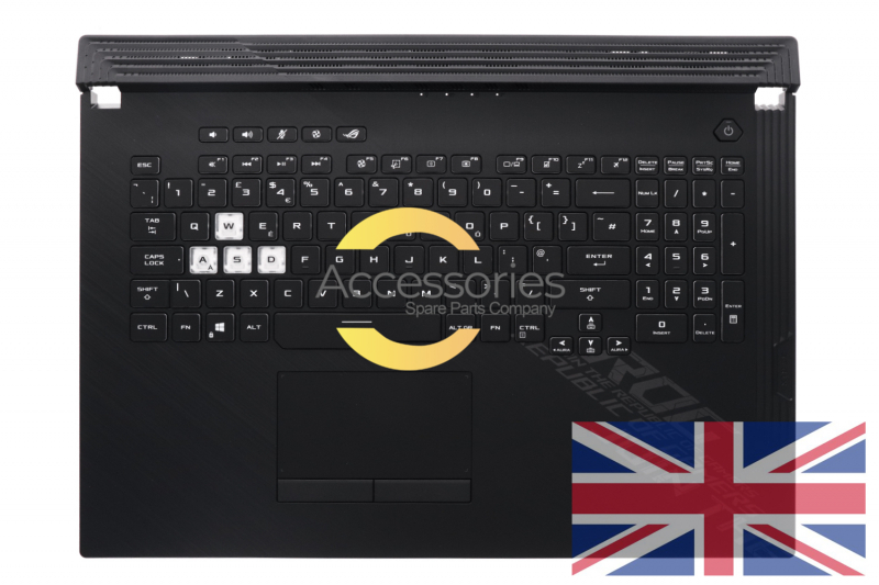 Black backlit English keyboard Asus
