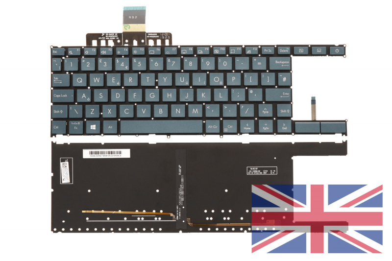 Backlit English QWERTY keyboard for Asus ZenBook