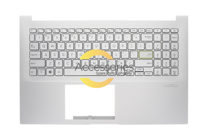 Silver backlit keyboard Asus