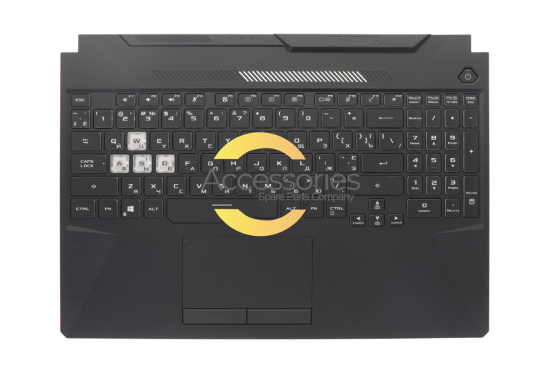 Asus Ukrainian black backlit keyboard
