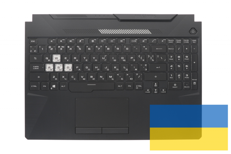 Asus TUF Gaming Black backlit Ukrainian keyboard