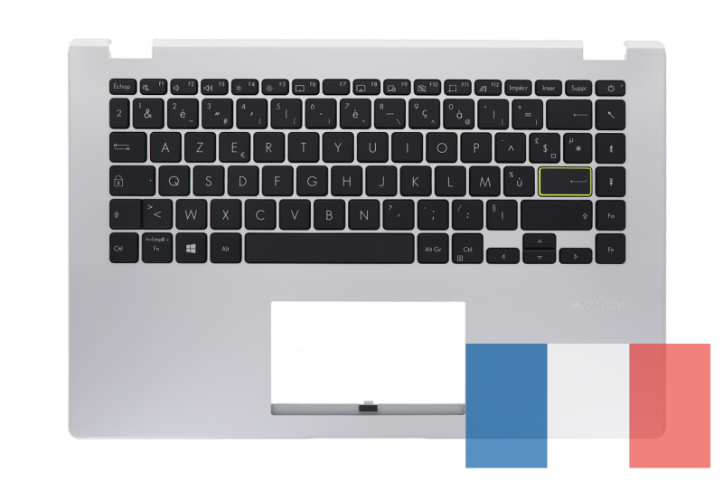 Replacement silver Asus AZERTY keyboard