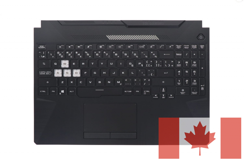 Backlit Canadian Asus TUF Gaming Series Keyboard
