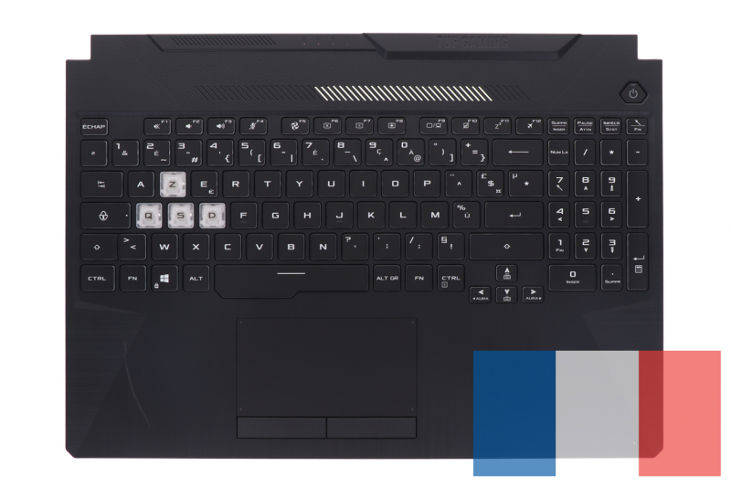 Asus TUF Gaming series black backlit keyboard