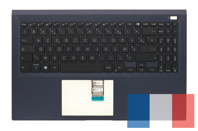 French black keyboard - Asus ExpertBook B1