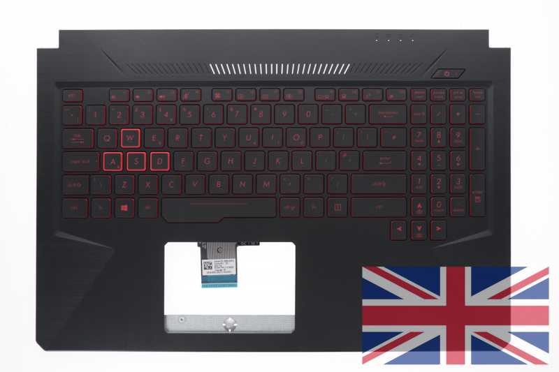 Asus TUF Gaming backlit English QWERTY keyboard