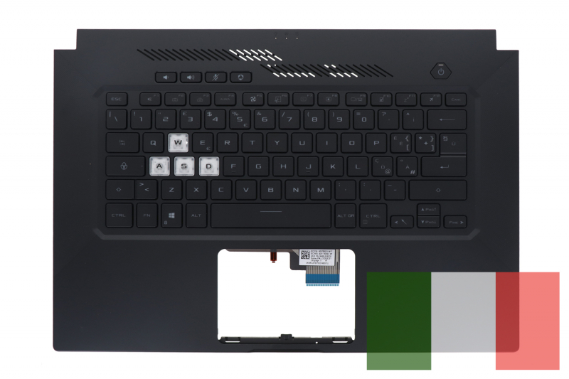 Asus black Italian TUF Dash F15 QWERTY keyboard