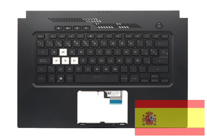 Asus TUF Dash Backlit Keyboard Black Spanish