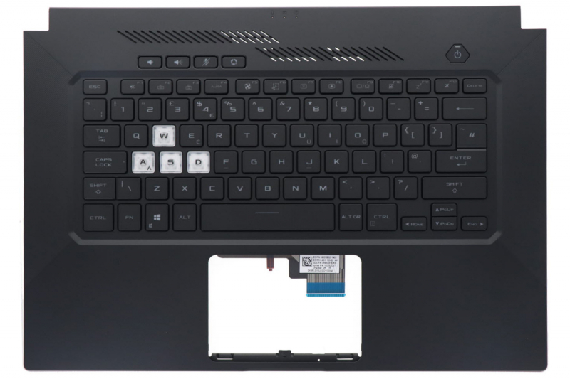 Asus TUF Dash English Black backlit keyboard