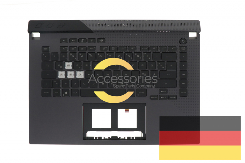 Asus Backlit grey German keyboard 15