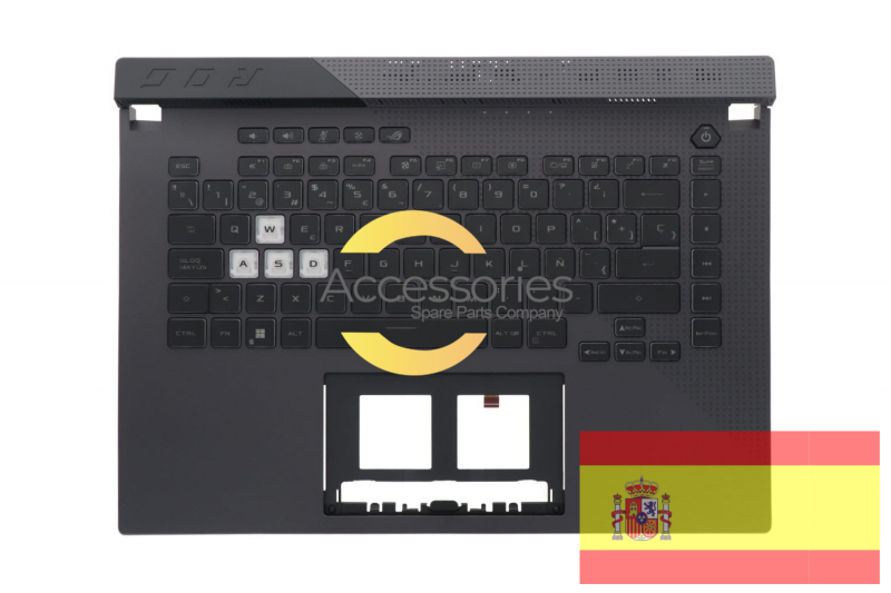 Asus ROG Strix G15 Spanish backlit gray keyboard