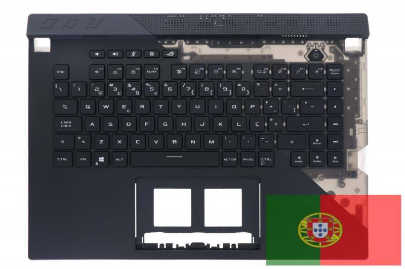 Asus ROG Black Backlit QWERTY Portuguese Keyboard