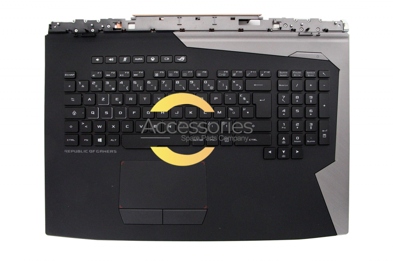 Asus Backlit black and gray French Keyboard