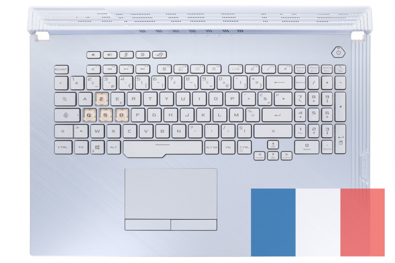 ROG Strix Asus Glacier Blue Backlit Keyboard