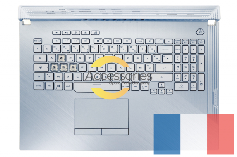 Asus French Blue backlit keyboard