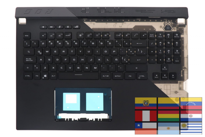 Asus ROG Strix Latin American backlit black keyboard