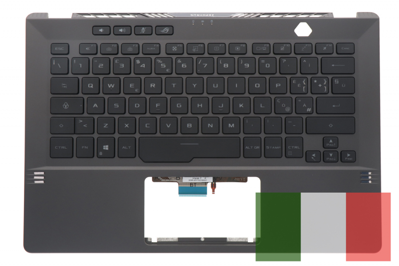 Italian backlit keyboard ROG Zephyrus gray