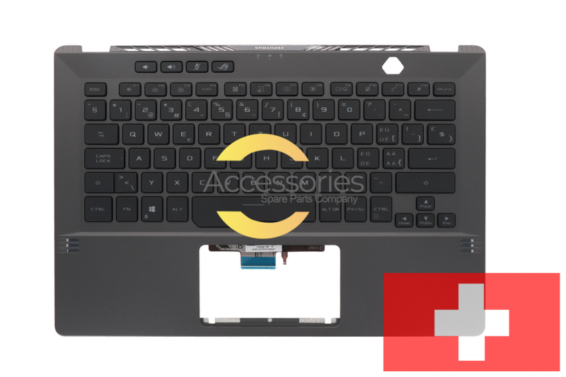 Swiss grey backlit keyboard Asus