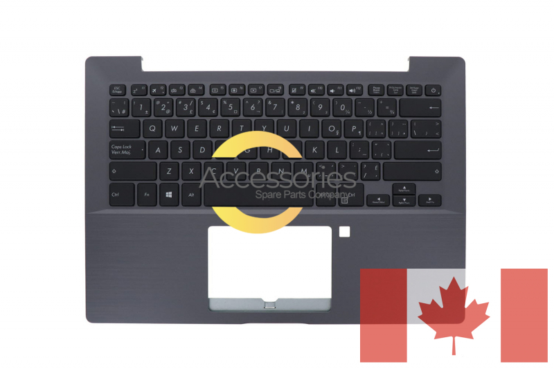 Gray backlit Canadian keyboard Asus