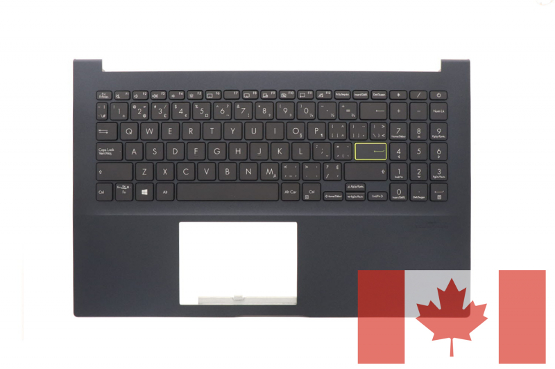 Black Canadian keyboard for Asus Vivobook 15