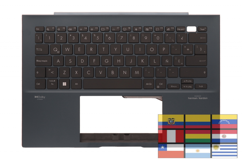 Asus Latin American backlit keyboard ZenBook