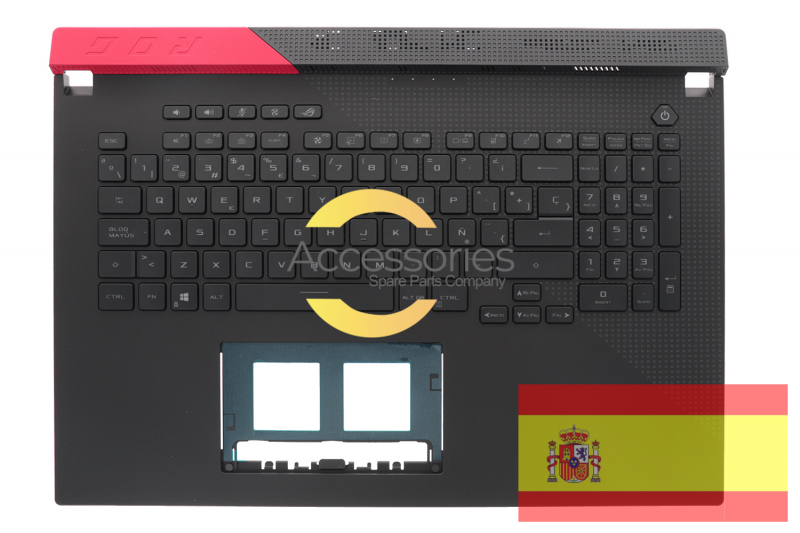 Asus ROG Black Backlit QWERTY Spanish Keyboard