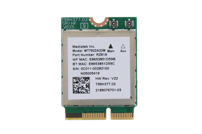 Asus WIFI Card - M.2 Asus internal WiFi and Bluetooth card, model AZWAVE AW-NB234NF