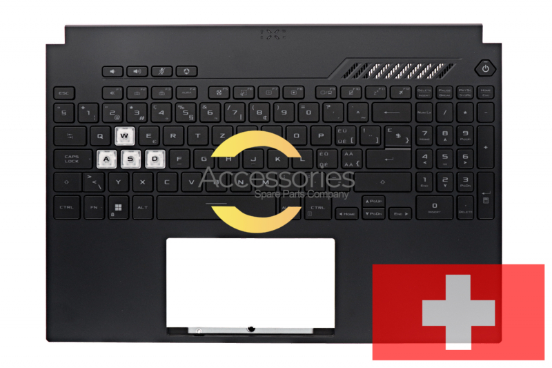 Asus Swiss black backlit keyboard