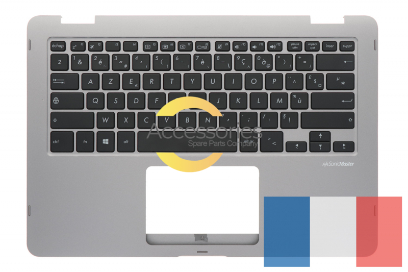 Asus VivoBook Flip Grey French AZERTY keyboard