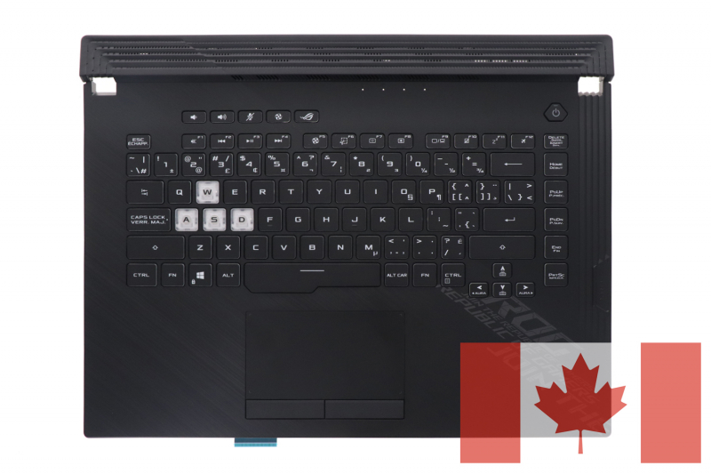 Asus ROG Strix G15 backlit Canadian keyboard