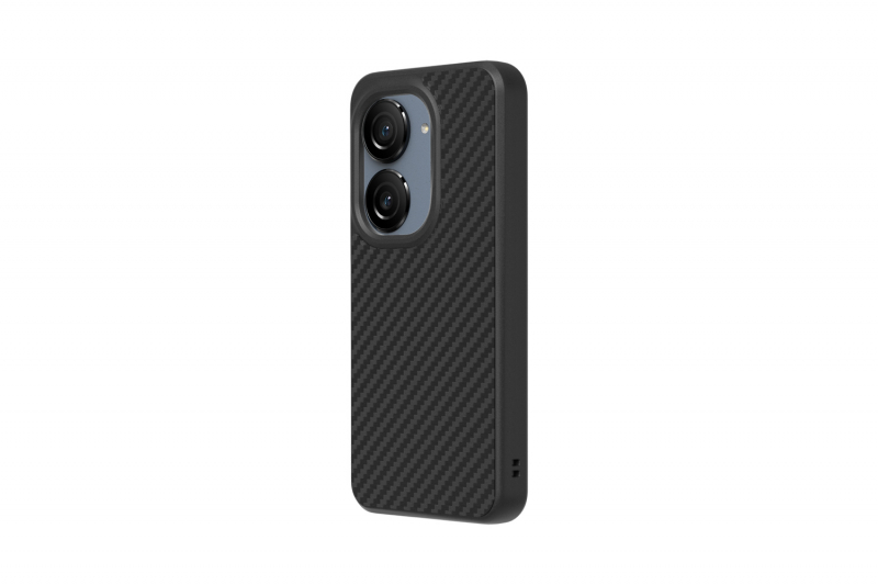 ZenFone 10 Black carbon-effect RhinoShield protective cover