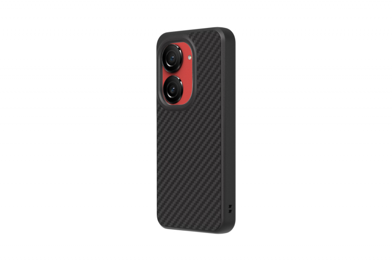 ZenFone 10 Black carbon-effect RhinoShield protective cover