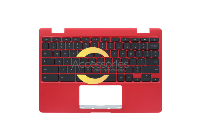Teclado rojo americano ChromeBook Asus