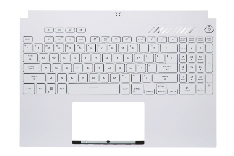 Asus TUF Dash F15 White backlit American keyboard White backlit keyboard American TUF Dash F15 Asus