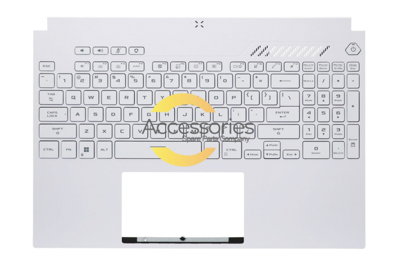 Asus TUF Dash F15 White backlit American keyboard