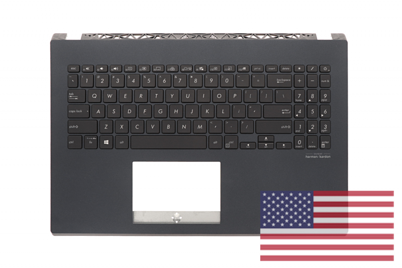 Asus VivoBook Blue backlit American keyboard