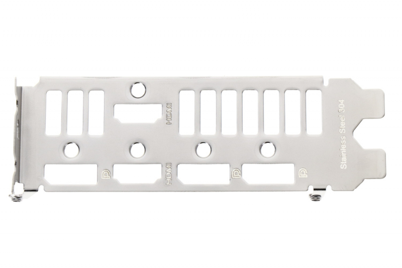 Rear backplate of the graphics card