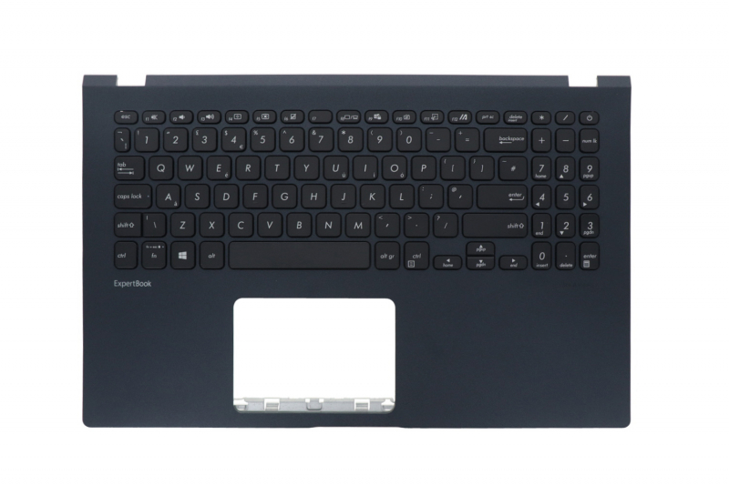 Black Asus English QWERTY laptop keyboard