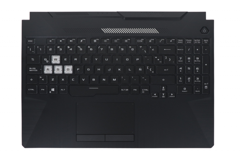 Asus TUF Gaming backlit black Latin American keyboard