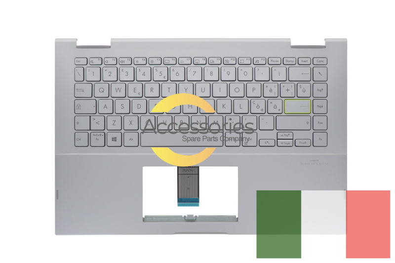 Asus VivoBook Flip Backlit Italian silver keyboard