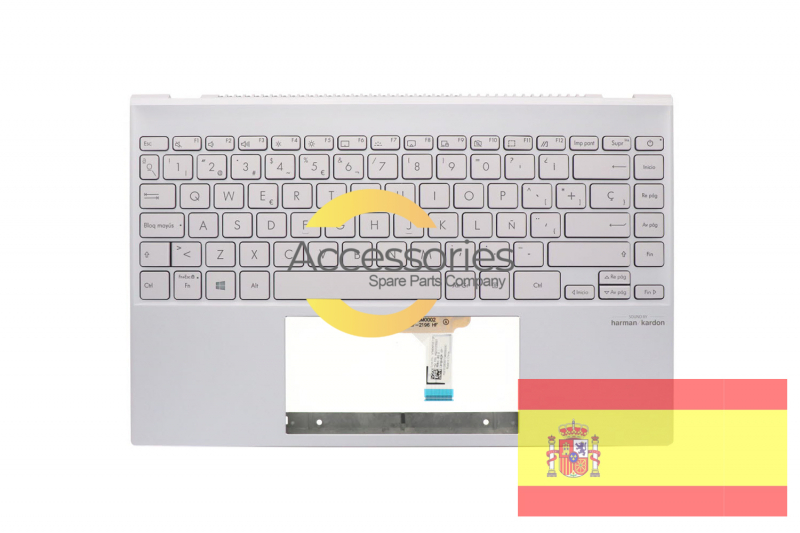Asus lilac backlit Spanish keyboard